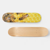 Bijen op Honeycomb - Skateboard Deck (Horizontaal)