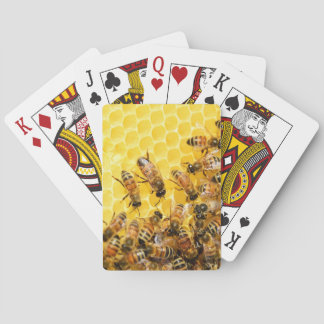 Bijen op Honeycomb-speelkaarten Pokerkaarten