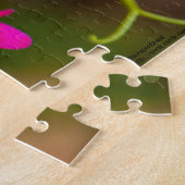 Bijen op koraalwijnvloeren Foto Legpuzzel (Zijkant)