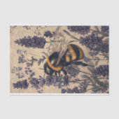 Bijen op Lavendel 1 Decoupage papier (Voorkant)