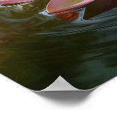 Bijen op Lotus Flower Poster (Hoek)