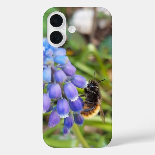 Bijen op Muscari Armeniacum, Grape Hyacinth Case-Mate iPhone Case (Achterkant)