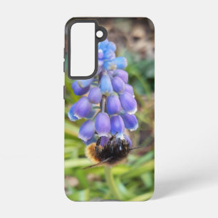Bijen op Muscari Armeniacum, Grape Hyacinth Samsung Galaxy Hoesje