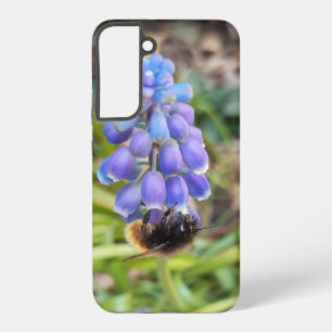 Bijen op Muscari Armeniacum, Grape Hyacinth Samsung Galaxy Hoesje