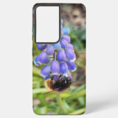 Bijen op Muscari Armeniacum, Grape Hyacinth Samsung Galaxy Hoesje (Achterkant)