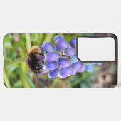 Bijen op Muscari Armeniacum, Grape Hyacinth Samsung Galaxy Hoesje (Linkerkant)