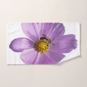 Bijen op paarse bloemen bad handdoek (Handdoek)