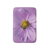 Bijen op paarse bloemen badmat (Voorkant Verticaal)