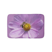 Bijen op paarse bloemen badmat (Voorkant)