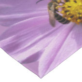 Bijen op paarse bloemen tafelkleed (Gekanteld)