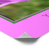 Bijen op roze kosmos bloem Creëer uw eigen Poster (Hoek)