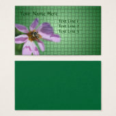 Bijen op roze kosmos, ventilatorNatuur Visitekaartjes (Voorkant /achterkant)