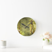 Bijen op Yucca Plant Mixed Media Ronde Klok (Huis)