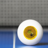 Bijen op zonnebloem pingpongbal (Net)