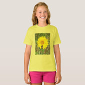 Bijen op zonnebloempitten t-shirt (Voorkant volledig)