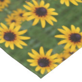 Bijen op zwarte, met Susan Flower Abstract Art Tafelkleed (Gekanteld)