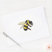 Bijen Ovale Sticker (Envelop)