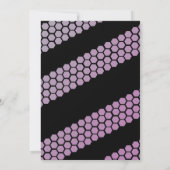 Bijen Paars zwart Geslacht Openbaar Uitnodiging (Achterkant)