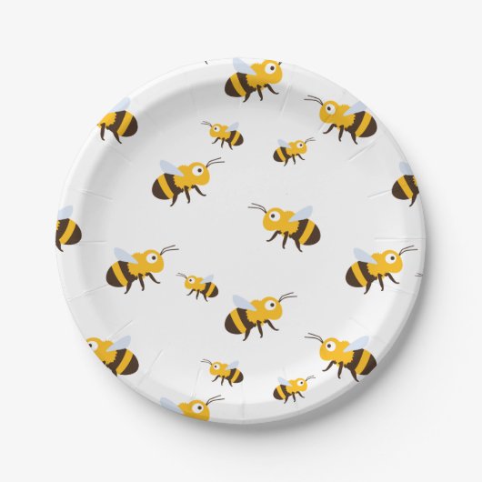 Bijen Papieren Bordje (Voorkant)