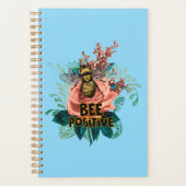 Bijen positieve bloemenvibes planner (Voorkant)