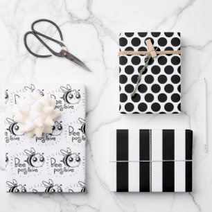 Bijen Positieve Inpakpapier Vel Set