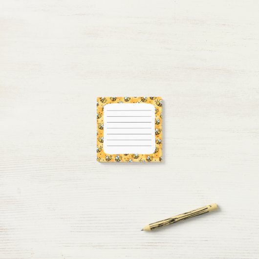 Bijen Post-it® Notes (Op bureau)