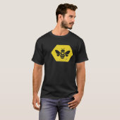 Bijen redden bijen Comb Honey Bewaring Apiarist T-shirt (Voorkant volledig)