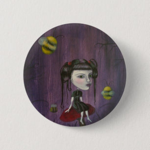 Bijen Ronde Button 5,7 Cm