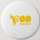 Bijen Ronde Button 6,0 Cm (Voorkant)