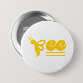 Bijen Ronde Button 7,6 Cm (Voorkant /achterkant)