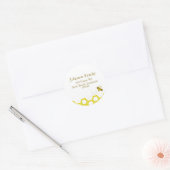 Bijen Ronde Sticker (Envelop)