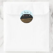 Bijen Ronde Sticker (Tas)