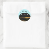Bijen Ronde Sticker (Tas)