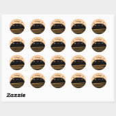 Bijen Ronde Sticker (Vel)
