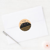 Bijen Ronde Sticker (Envelop)