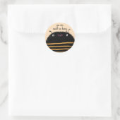 Bijen Ronde Sticker (Tas)