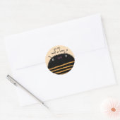 Bijen Ronde Sticker (Envelop)