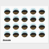 Bijen Ronde Sticker (Vel)