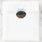 Bijen Ronde Sticker (Tas)