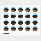 Bijen Ronde Sticker (Vel)