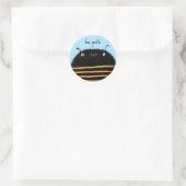 Bijen Ronde Sticker (Tas)