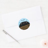 Bijen Ronde Sticker (Envelop)