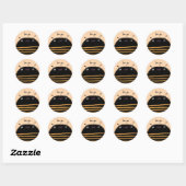 Bijen Ronde Sticker (Vel)