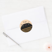 Bijen Ronde Sticker (Envelop)