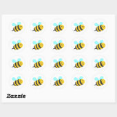 Bijen Ronde Sticker (Vel)