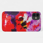 Bijen Rood Paars kleurrijk Case-Mate iPhone Case (Achterkant (horizontaal))