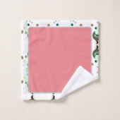 Bijen roze 2 badhanddoeken set bad handdoek (Wasdoekje)