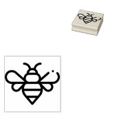Bijen Rubberstempel (Gestempeld)