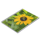 Bijen rusten in een Flower Photo Notitieboek (Linkerzijde)