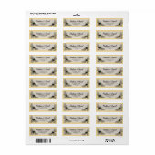 Bijen Rustiek Elegant Vintage Etiket (Full Sheet)
